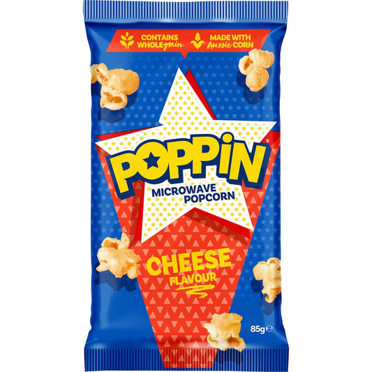 Poppin Microwave Popcorn Cheese 85g