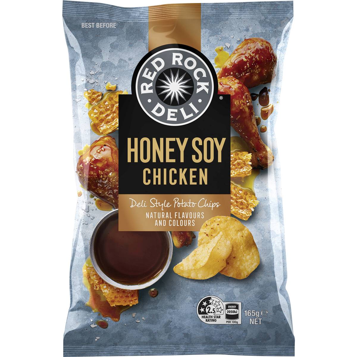 Red Rock Deli Chips Honey Soy Chicken 165g