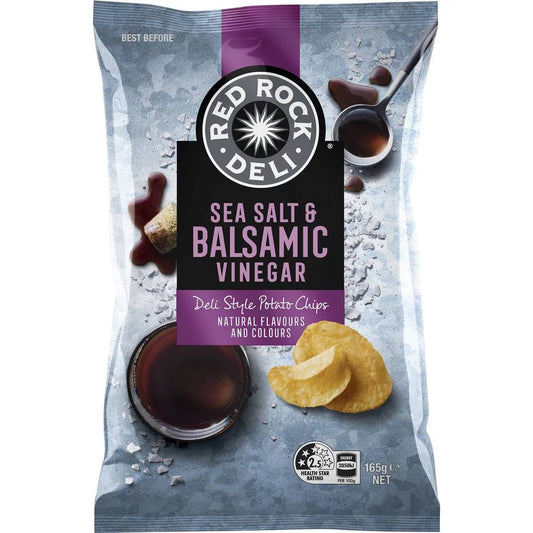 Red Rock Deli Chips Sea Salt & Balsamic Vinegar 165g