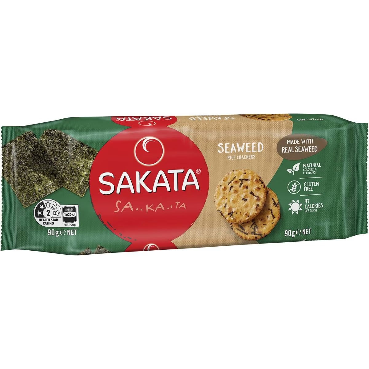 Sakata Rice Crackers Seaweed 90g