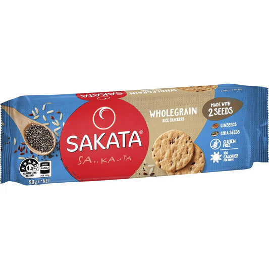 Sakata Rice Crackers Wholegrain 90g