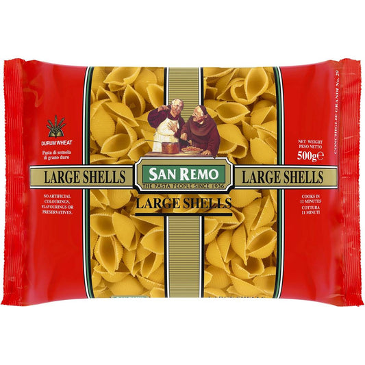 San Remo Pasta Large Shells 500g