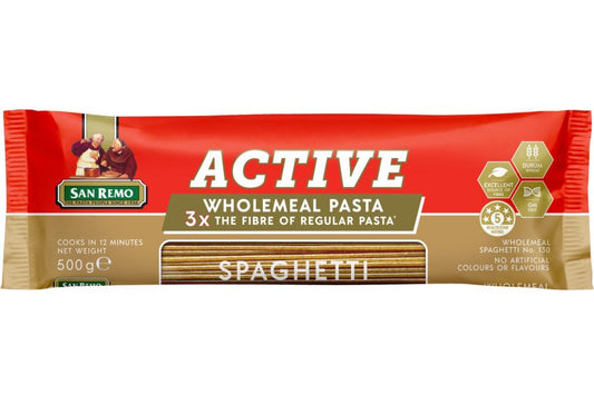 San Remo Pasta Spaghetti Wholemeal 500g