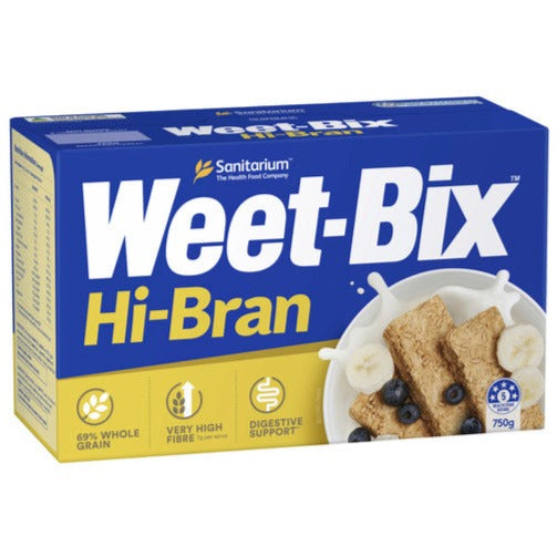Sanitarium Weet-Bix Hi-Bran 750g