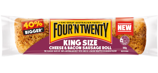 Four N Twenty Sausage Roll Cheese & Bacon 180g