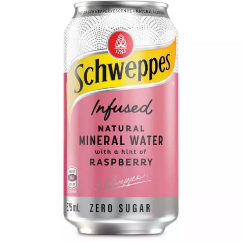 Schweppes Can Infused Raspberry & Blueberry 375ml