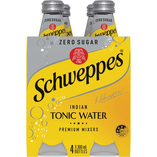 Schweppes Classic Indian Tonic Water Zero Sugar 300ml