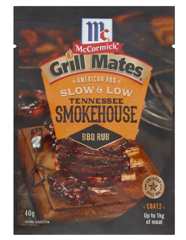 McCormick Grill Mates Tennessee Smokehouse American BBQ Rub 40g