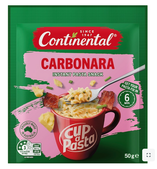 Continental Cup A Pasta Carbonara 50g