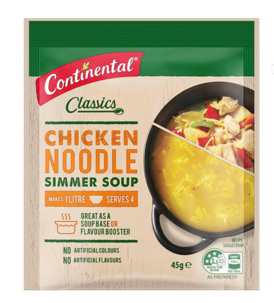 Continental Chicken Noodle Soup Serves 4 | 45g
