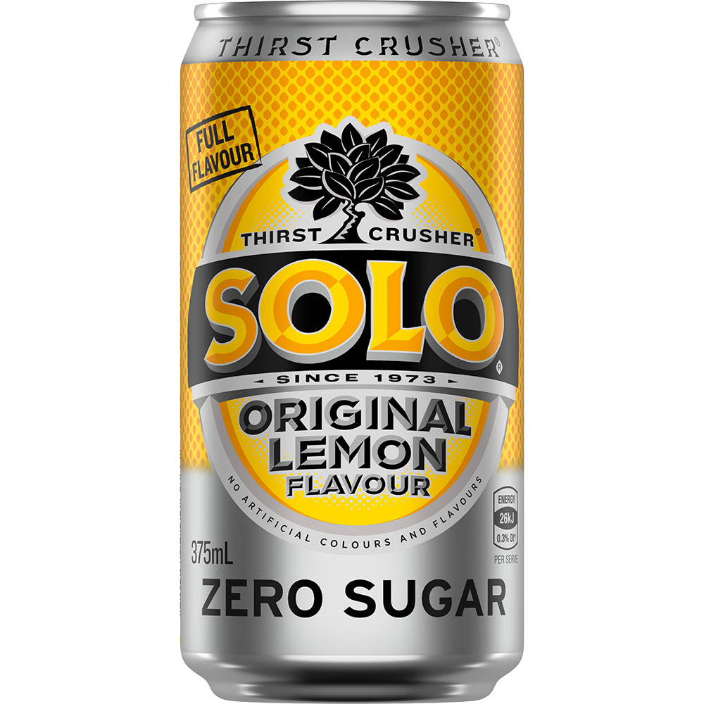Solo Original Lemon Zero Sugar 375ml
