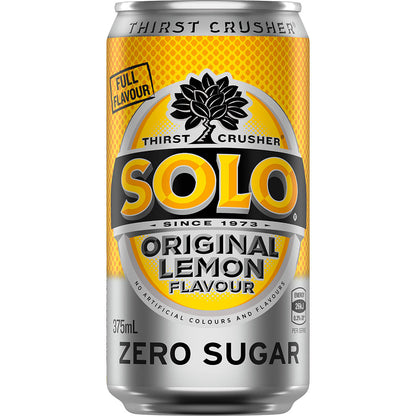Solo (24pk) Original Lemon Zero Sugar 375ml