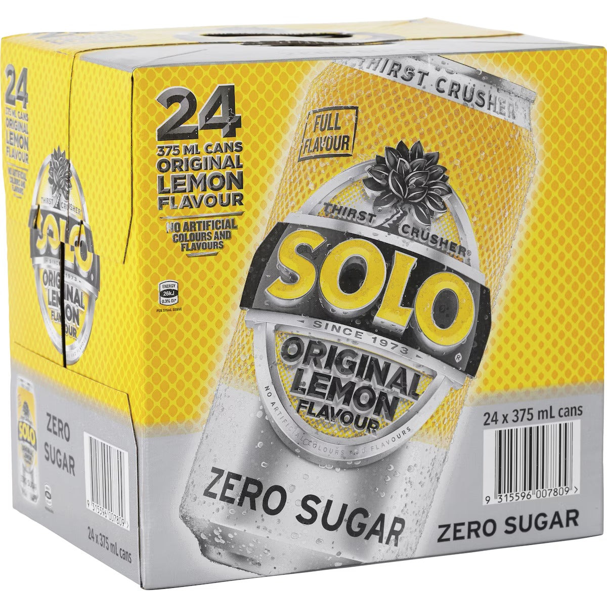 Solo (24pk) Original Lemon Zero Sugar 375ml