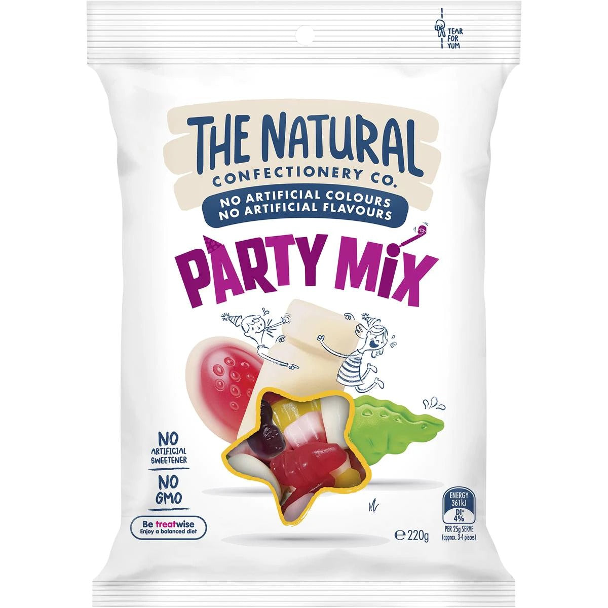 Natural Confectionery Party Mix 220g