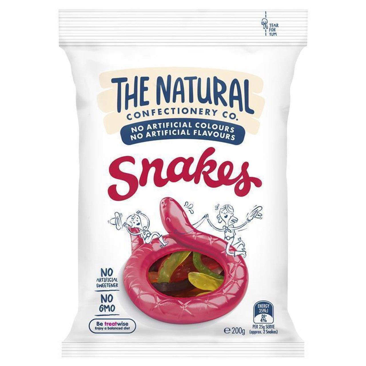 Natural Confectionery Snakes 230g