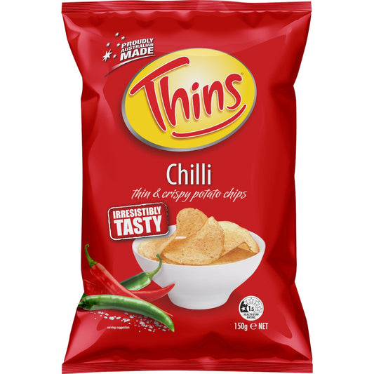 Thins Chips Chilli 150g