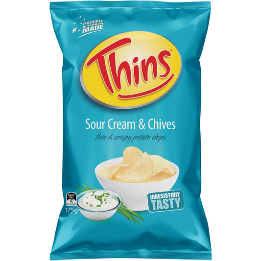 Thins Sour Cream & Chives 175g