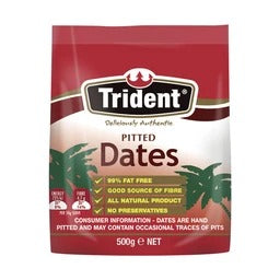 Trident Pitted Dates 500g