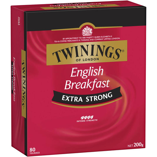 Twinings English Breakfast Extra Strong (80pk) 200g