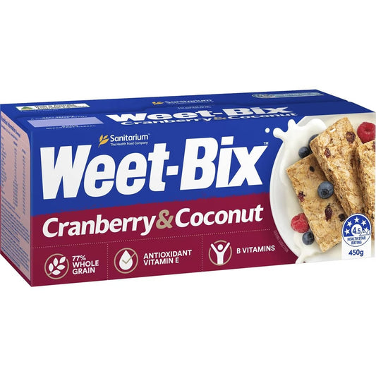 Sanitarium Weet-Bix Cranberry & Coconut 450g