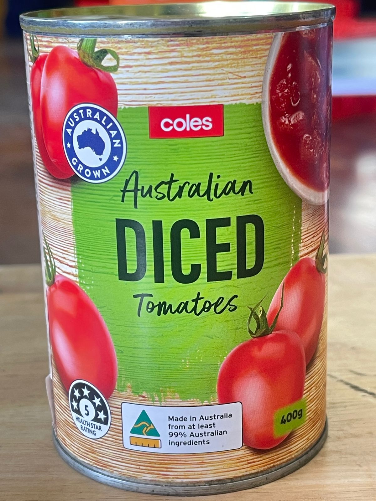 Coles Tomatoes Australian Diced 400g Bunnasia