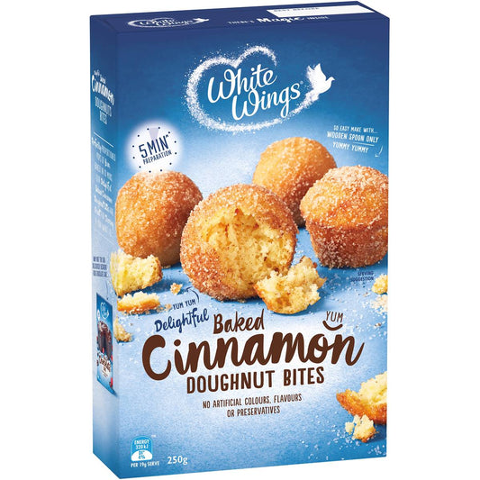 White Wings Donut Bites Cinnamon 250g