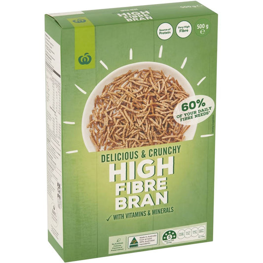 Woolworths Cereal High Fibre Bran 500g