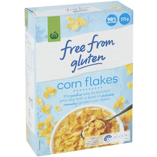 Woolworths Cereal Corn Flakes Gluten Free 375g