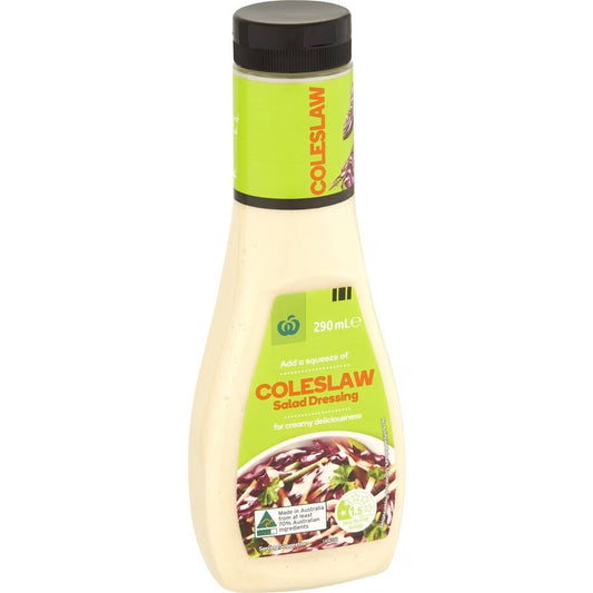 Woolworths Dressing Coleslaw 290ml