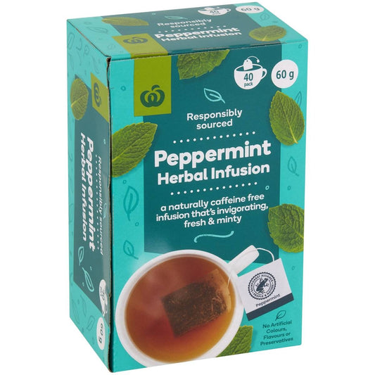Woolworths Herbal Infusion Tea Peppermint (40pk) 60g