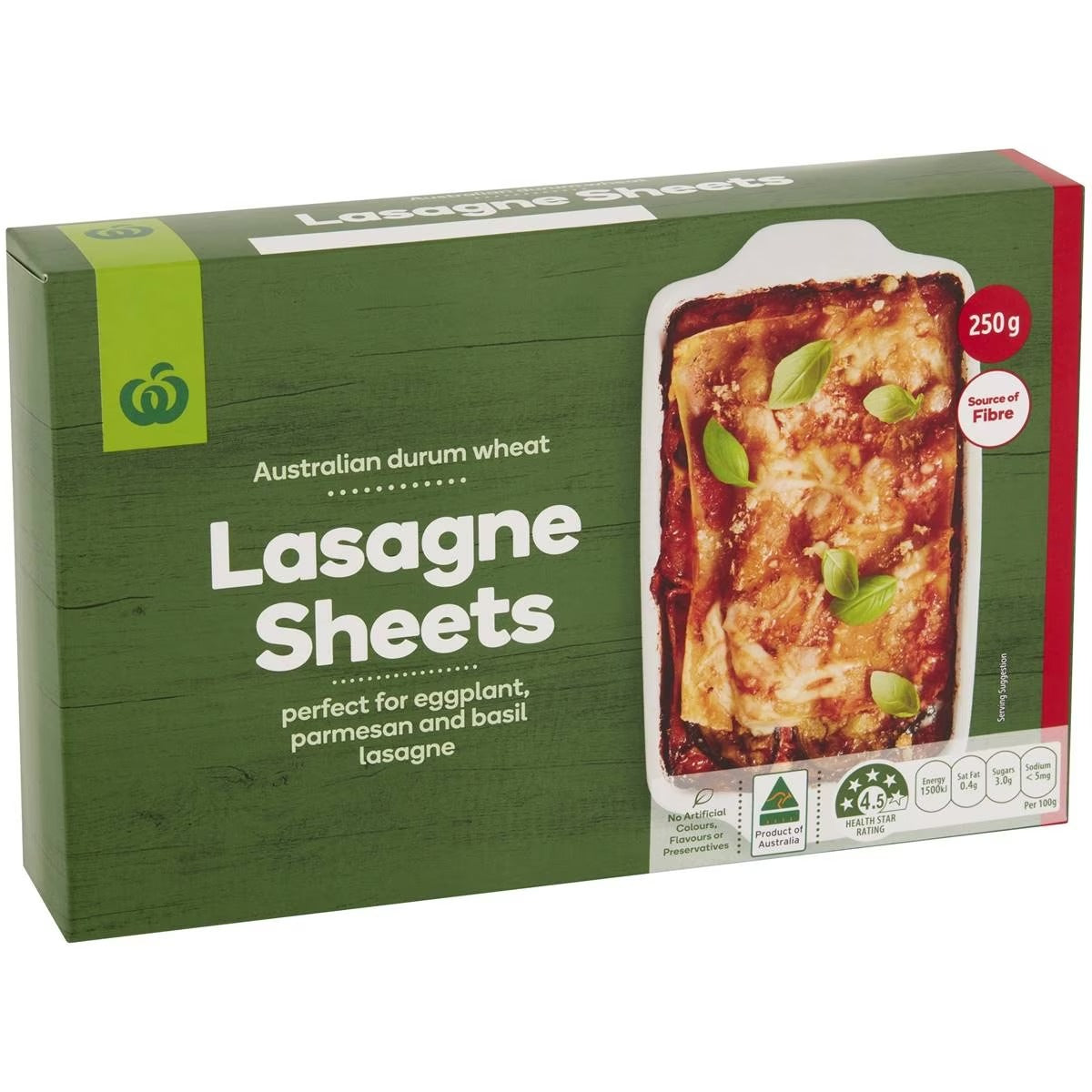 Woolworths Pasta Lasagne Sheets 250g