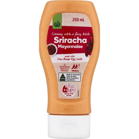 Woolworths Mayonnaise Sriracha 250ml