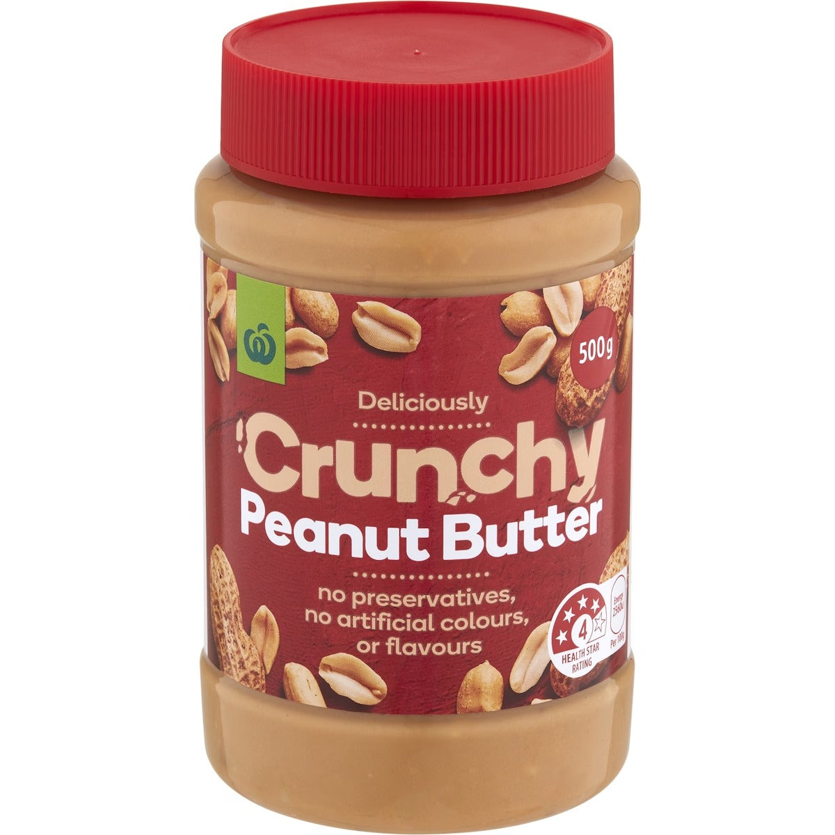 Woolworths Peanut Butter Crunchy 500g