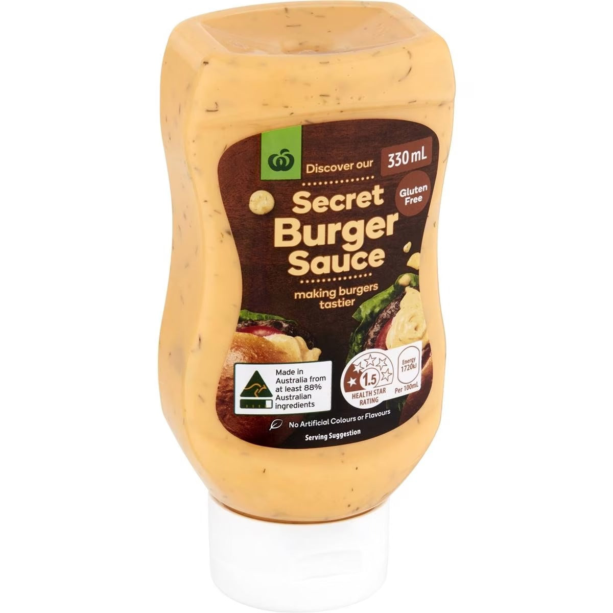 Woolworths Burger Sauce Secret 330ml