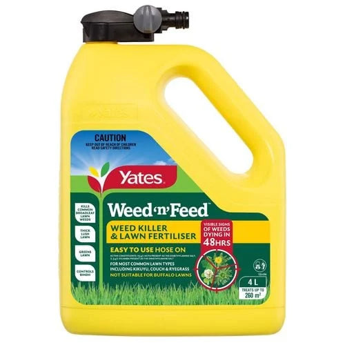 Yates 4L Weed 'n' Feed Hose On Lawn Weed Killer
