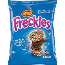 Allen's Lollies Freckles Milk Chocolate  160g