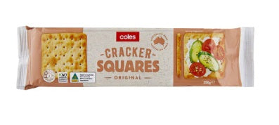 Coles Crackers Squares 250g
