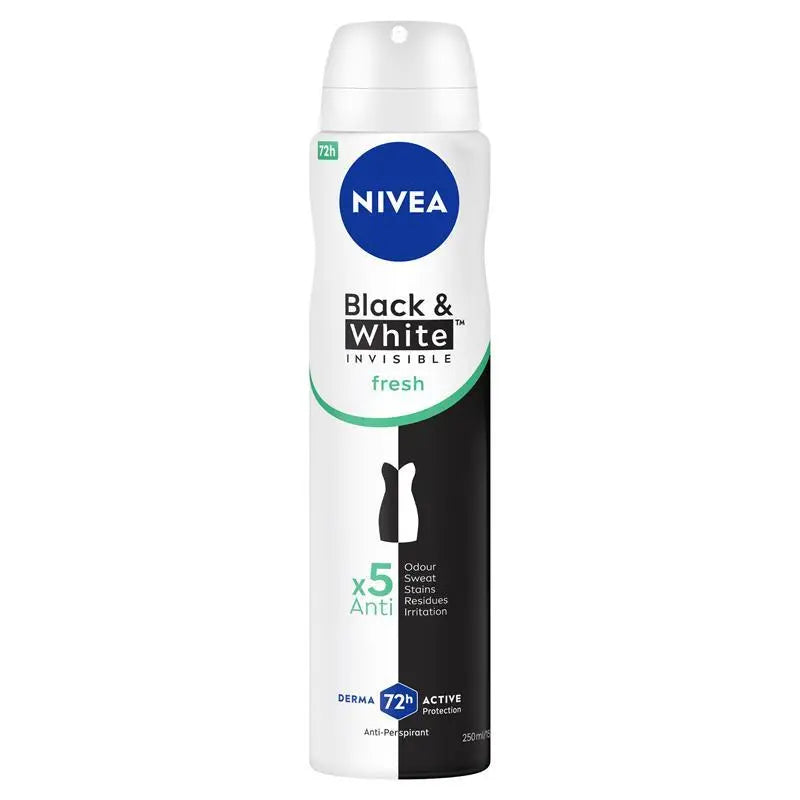 Nivea Deo Aero Female Black And White Fresh 250mL