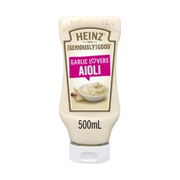Heinz Seriously Good Garlic Lovers Aioli Mayonnaise 500mL