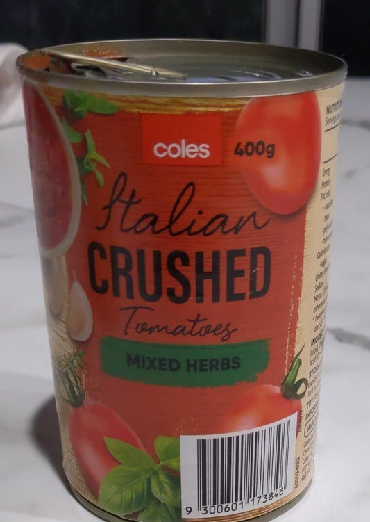 Coles Tomatoes Italian Crushed Mixed Herbs 400g
