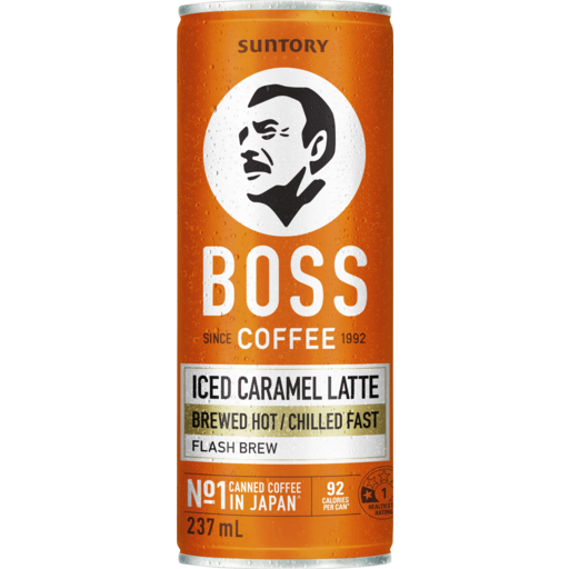 BOSS Coffee Iced Caramel Latte 237ml
