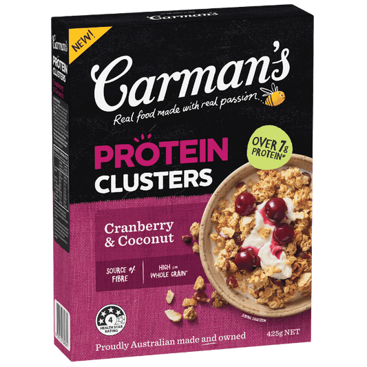 Carman's Protein Clusters Cranberry & Coconut 425g