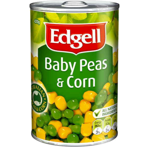 Edgell Baby Peas & Corn 420g