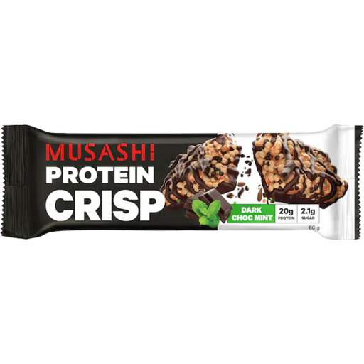 Musashi Crisp Protein Bar Dark Chocolate Mint