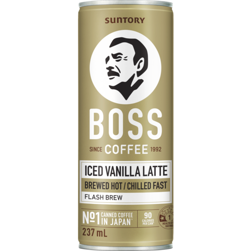 Suntory Boss Coffee Iced Vanilla Latte 237mL