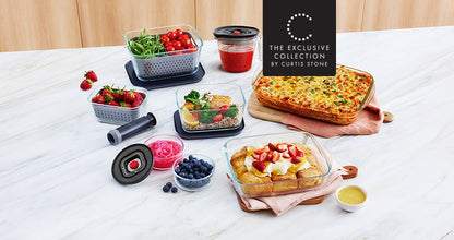 Curtis Stone Glass Container - Mini Glass Container 2x170ml