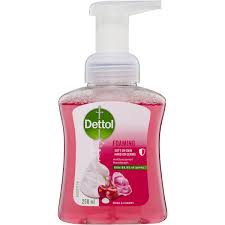 Dettol Antibacterial Foam Hand Wash Pump Rose And Cherry 250mL
