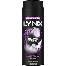 LYNX Deodorant Body Spray Black Night 48h 165mL