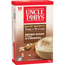 Uncle Tobys Oats Quick Sachets Brown Sugar & Cinnamon | 350g