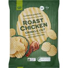 Woolworths Crinkle Cut Chips Roast Chicken